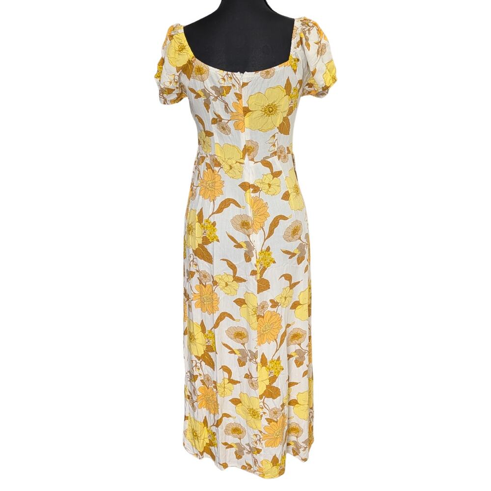 Forever 21 Yellow Floral Sundress | Women's S - Picture 2 of 7
